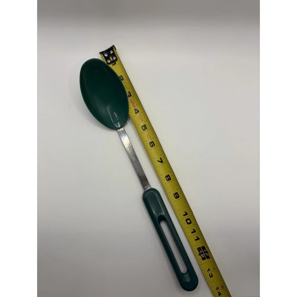 Vintage Green Bonny Solid Serving Cooking Spoon 12